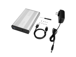Gaiola Para Disco Rígido Sata De 3,5 Polegadas, Case Para Hd Externo Usb 3.0, Prata