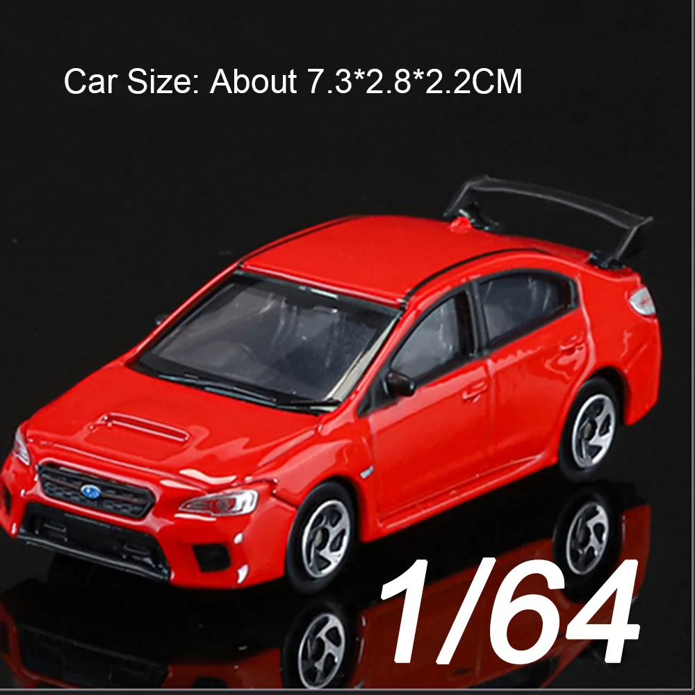 (wrxsti Vermelho) Escala 1:64 - Miniatura De Carro - Modelo De Brinquedo - Colecionável - Presente