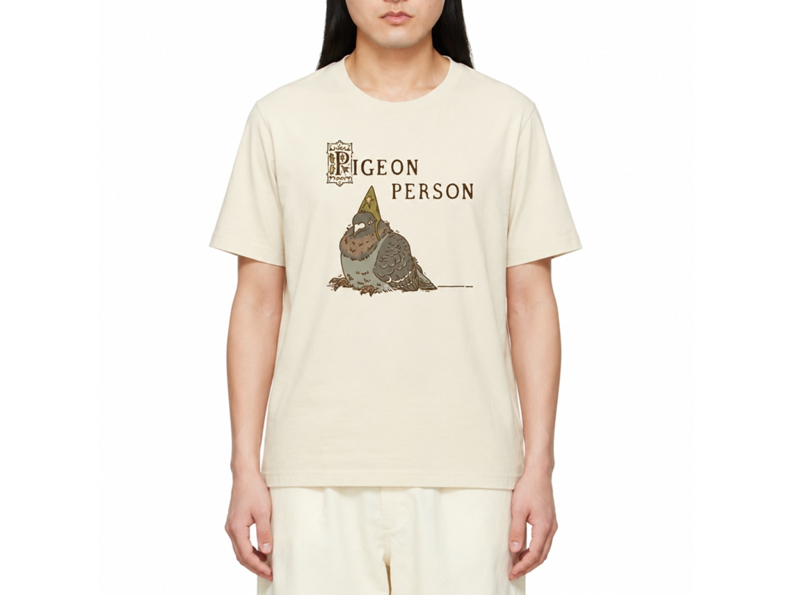 Rockinstone Pigeon Person Hannah Bluish Shirt Unique Designer Style