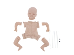 Ats kit de Boneco Reborn Sem Pintura Peças de Vinil Incompletas Moldes Diy 17 Polegadas