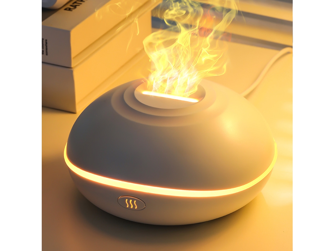 Lâmpada Difusora MDUG, 200ml, umidificador, luz noturna, USB