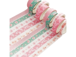 Conjunto De Fita Washi Criativa, Design De Arte Moderna, 10 Rolos, Boa Aderência, Transferível, Uso Amplo, Vários Tamanhos, Ótimo Presente Para Artesa