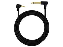 Cabo Auxiliar de 3,5 Mm a 6,35 Mm, Conector Mono 1/4" e Plugue com 1,8 M (6 Pés). AQUAFORGE (1/8")
