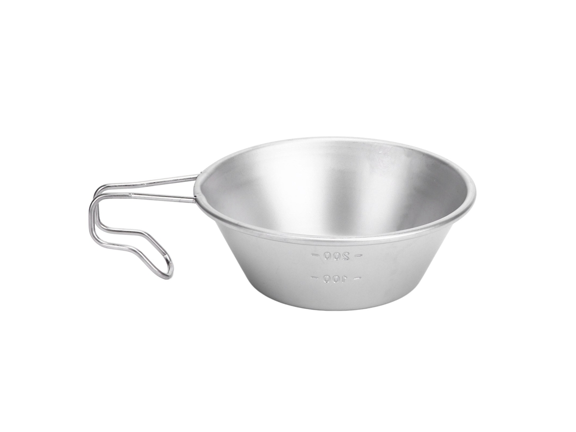 Camping Copo Primerox de Aço Inox com Alça | S/MARCA