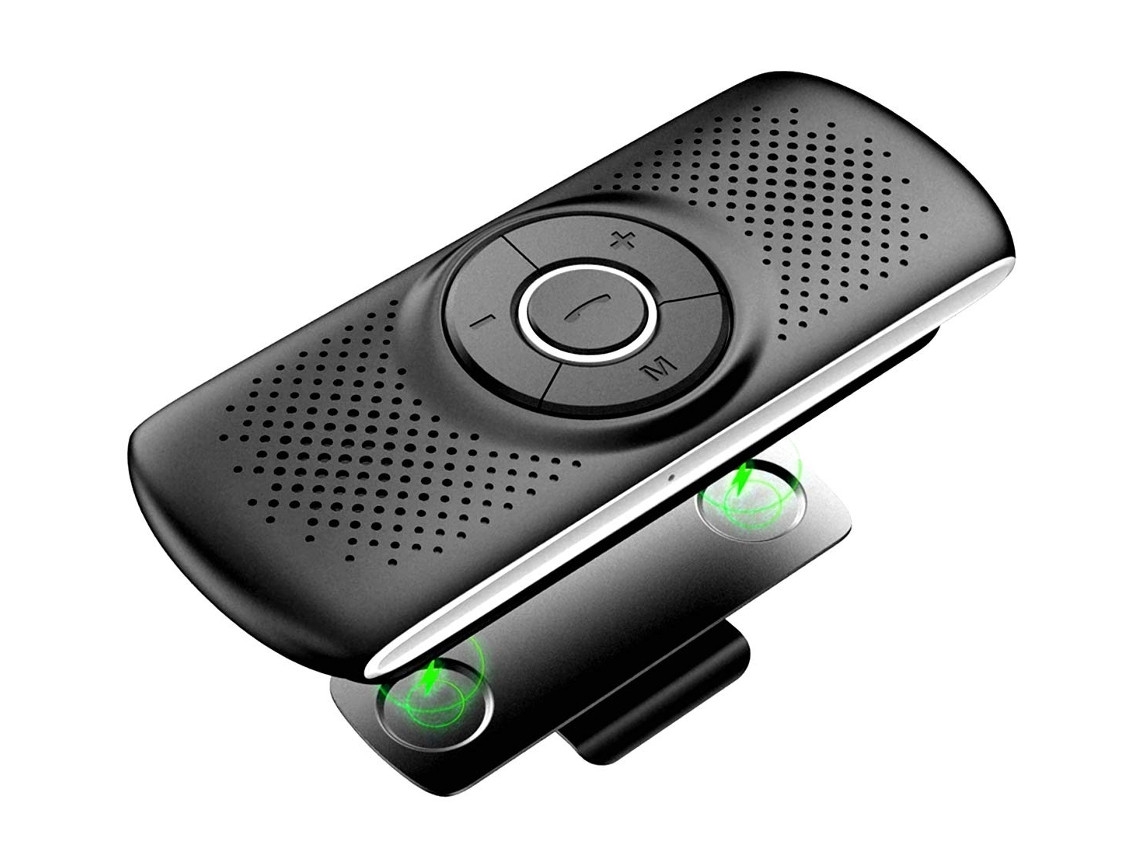 Alto falante Bluetooth ELORY Portátil para Carro com Som Estéreo e Graves Aprimorados, Microfone Embutido