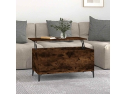 Vidaxl Mesa De Centro 90x44,5x45 Cm Derivados Madeira Carvalho Fumado