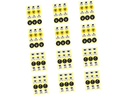 Conjunto De 144 Adesivos De Formatura Para Sacolas E Papéis