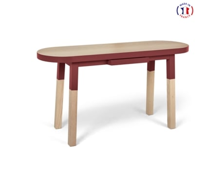 Consola Oval MON PETIT MEUBLE FRANÇAIS (Tabaco de Ruca - Madeira - 140 x 75 x 45 cm)