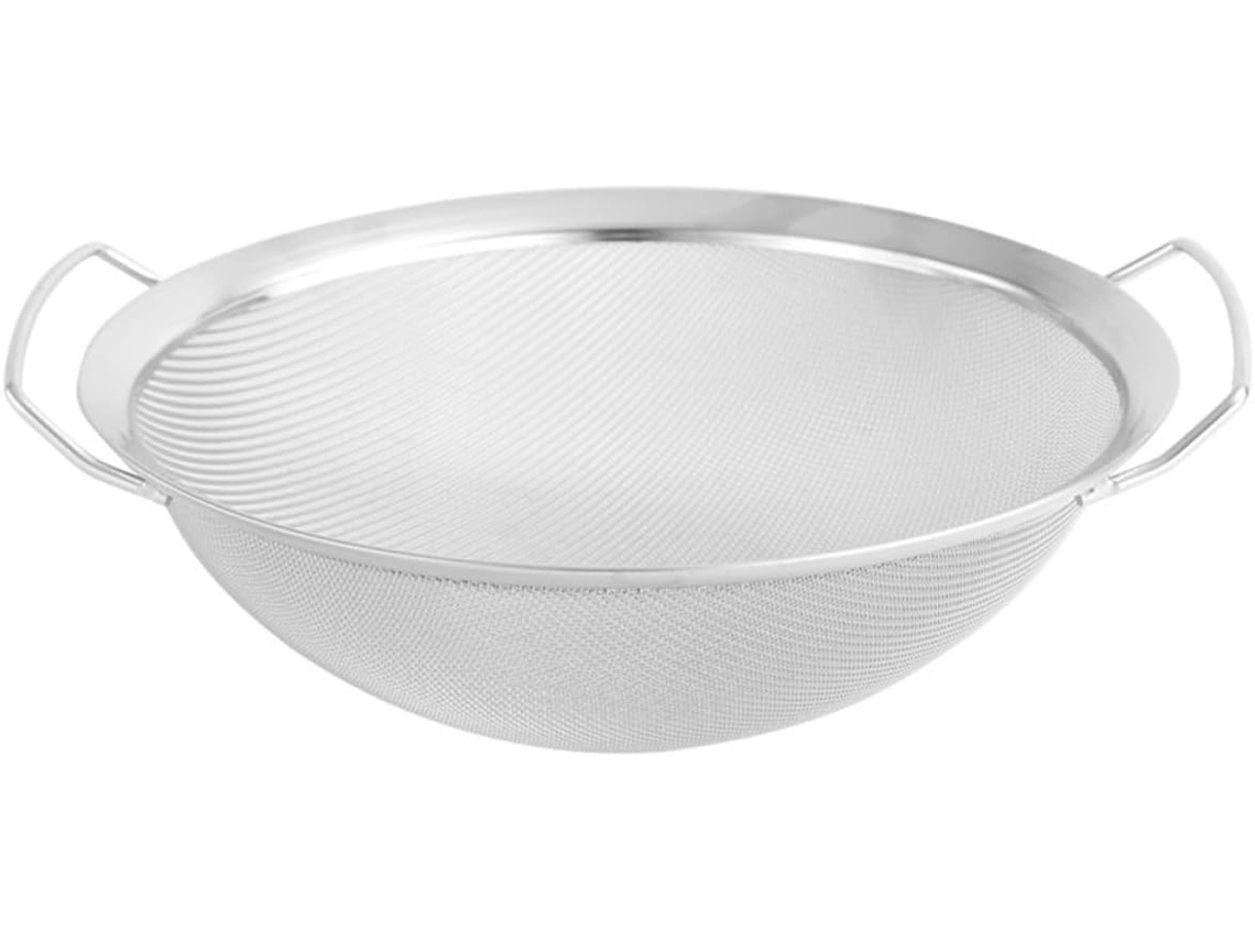Escorredor De Aço Inoxidável, Peneira Para Arroz, Utensílio Multifuncional Para Lavar Louça Com Alças Duplas