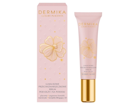 Sérum Contorno Dos Olhos Dermika Luxury Placenta Anti Rugas, 15ml