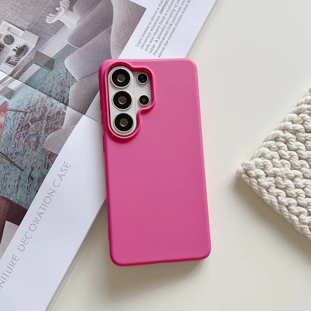 Capa De Celular Em Silicone Líquido (vermelha, Galaxy S26), Macia, Ultrafina E Resistente A Quedas.