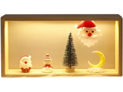 Suporte Para Luz Noturna De Natal, Papai Noel Em Led, Decorações, Suporte De Apresentação, Suporte P Gokoco