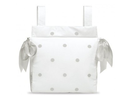 Mala com Trocador   Romantic Branco e Cinza