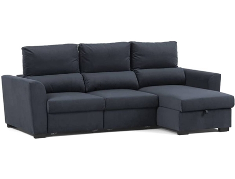Sofá Cama  Oliver (Cinzento Escuro - Tecido - 238 x 147 x 146 cm)