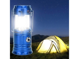Omni lanterna de Camping Led Portátil Super Brilhante Recarregável por Usb e Solar com Bateria de 1200mah (azul)