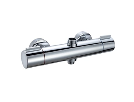 Misturador Termostático Redondo com Saída Dupla para Coluna de Chuveiro Cromado VIVILIYYA