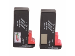 Yuru 2pcs Testador de Bateria Portátil Digital e Analógico para Baterias Domésticas