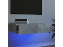 Vidaxl Móvel De Tv Com Luzes Led 60x35x15,5 Cm Cinzento Cimento