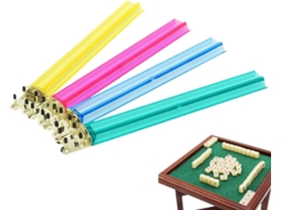 Porta Tuiles De Mahjong 4 Peças Suportes De Mahjong Américain Com Pousseur Acessórios De Jogo Tr Gokoco