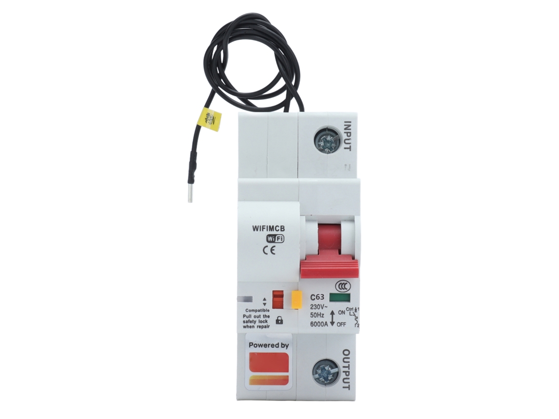 Disjuntor Inteligente 1P WiFi Bluetooth 25A S/MARCA