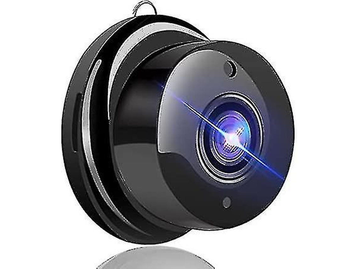 Câmera portátil Bestvite 1080P com visão noturna e detecção de movimento (preta)