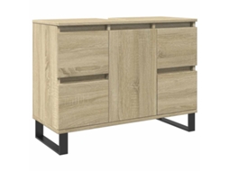 Armário P/ Casa Banho em Derivados de Madeira Carvalho Sonoma MAISON EXCLUSIVE (80x33x60 cm)