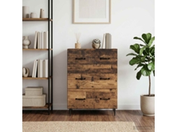 Vidaxl Gabinete De Gavetas Madeira Antiga 66 X 34,5 X 89,5 Cm