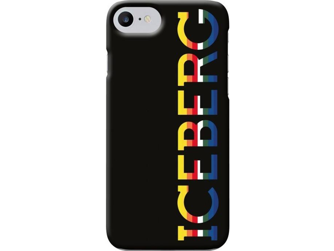 Capa iPhone 6, 6s, 7, 8 ICEBERG Soft Logo Colour Preto