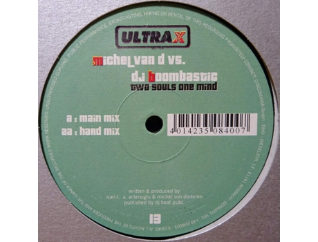 Vinil Two Souls One Mind Ultra-x Records