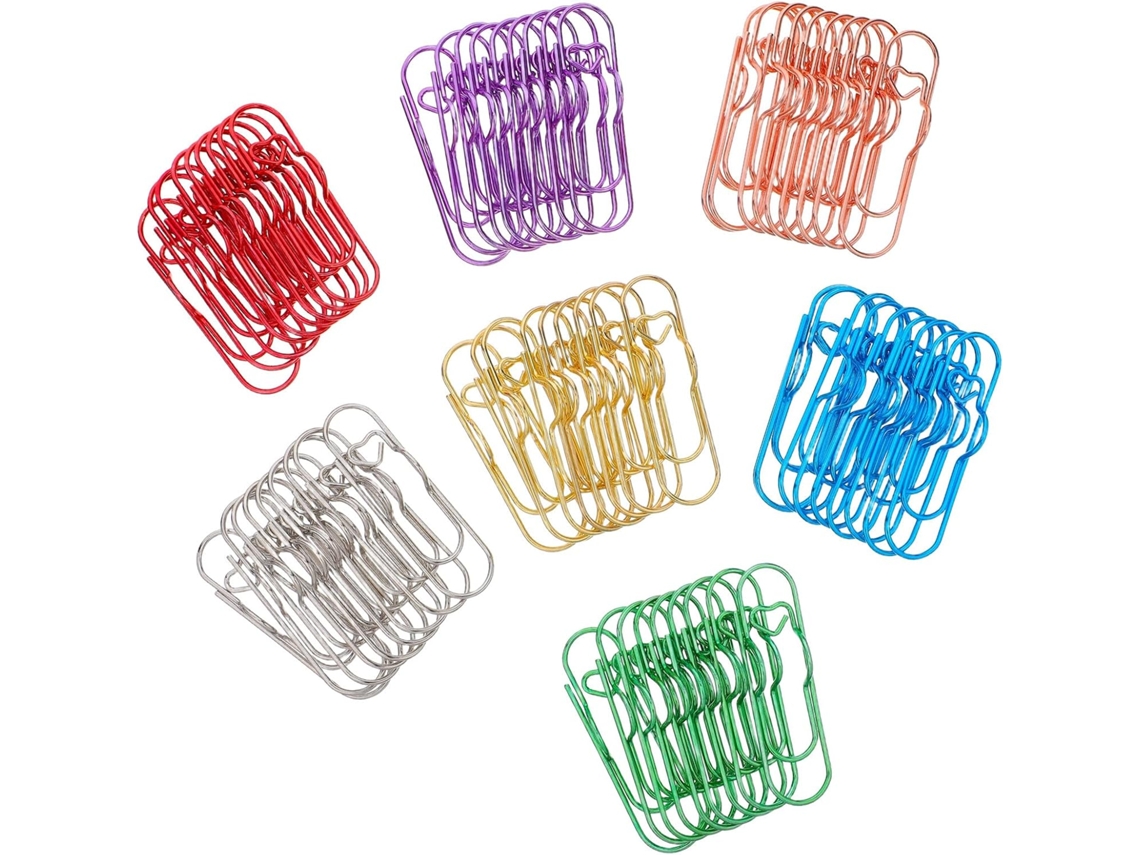 Clips De Metal Luxshiny Canetas, 70 Peças, Multicolorido Em Dourado, Ouro Rosa, Prateado, Azul, Roxo, Vermelho E
