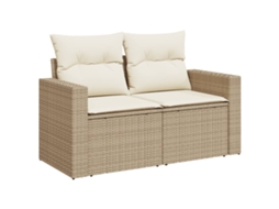 Garden Sofa, Garden Sofas Vidaxl Bege Rattan / Vime (n/a)