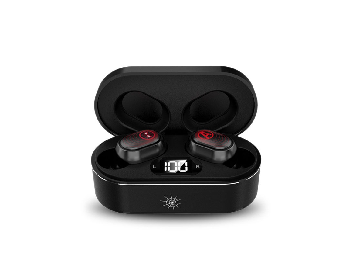 Auriculares Bluetooth True Wireless SENLIN Marvel Led com Display DigitalIntra-Auricular