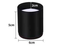 Conjunto De 4 Pernas Elevadas Pretas Para Cama Em Aço Carbono, Adição De Elevação Para Móveis Aquaforge