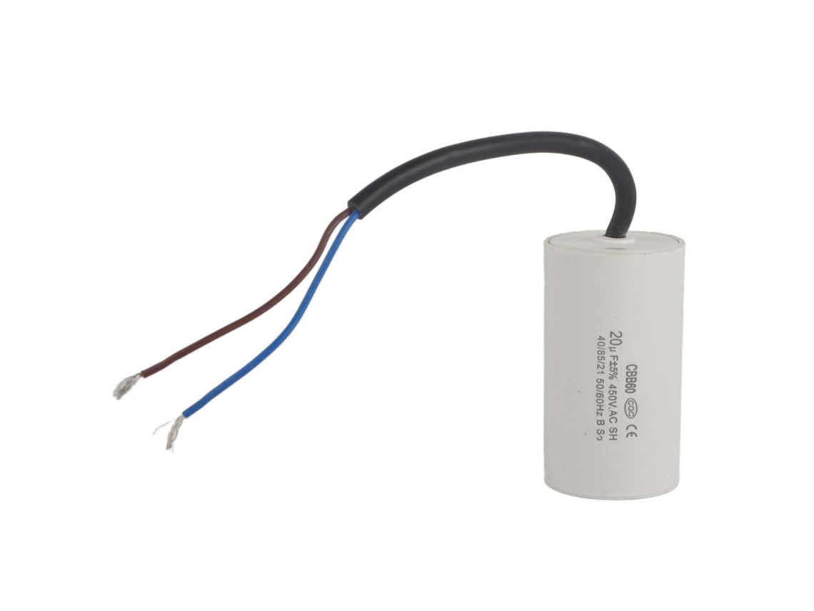 Capacitor de arranque de motor CBB60, 450v, 20uf