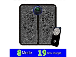 Massageador Elétrico Para Pés Ems, Tapete De Massagem Os Pés, Estimulador Circulação, Recarregável Via Usb