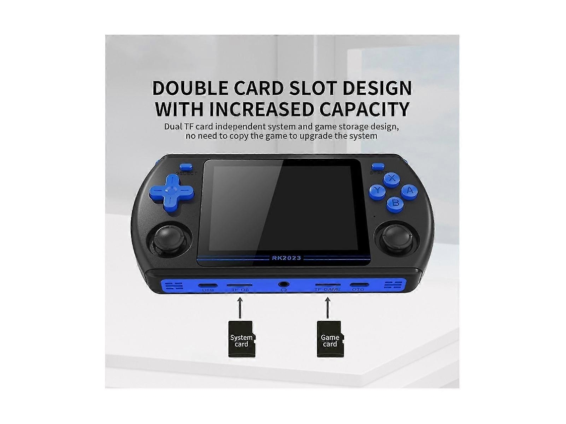 Console De Jogos Retrô Rk2023 De 3,5 Polegadas, 16 Gb 128 Gb, Tela Ips 43 Rk3566 Com Alto Falantes Duplos Ly Ebike (a)