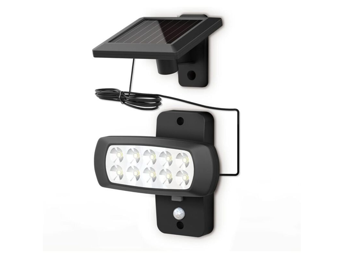 Luz Solar LED Externa IP44 Nova Line com detector de movimento, 6500K branco frio