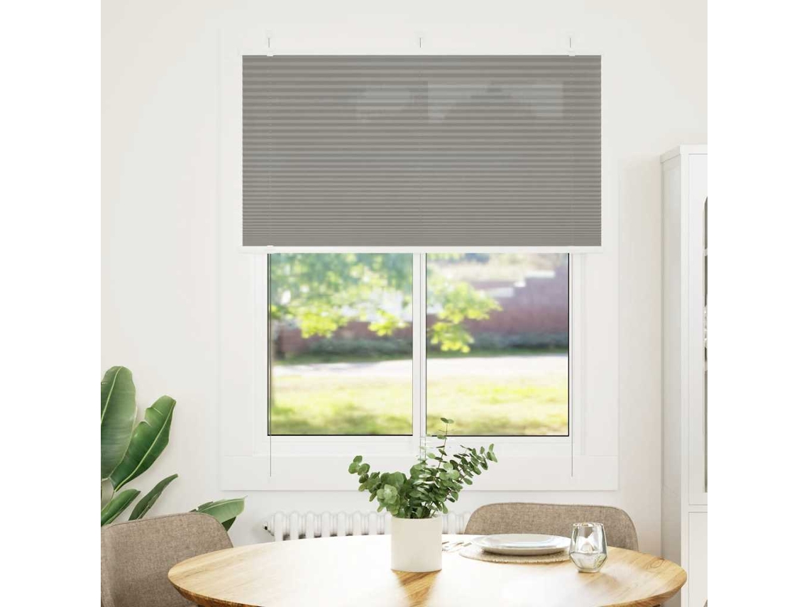 Vidaxl Antracite Plissada Cega 110x100 Cm Largura Tecido 109,4 Cm