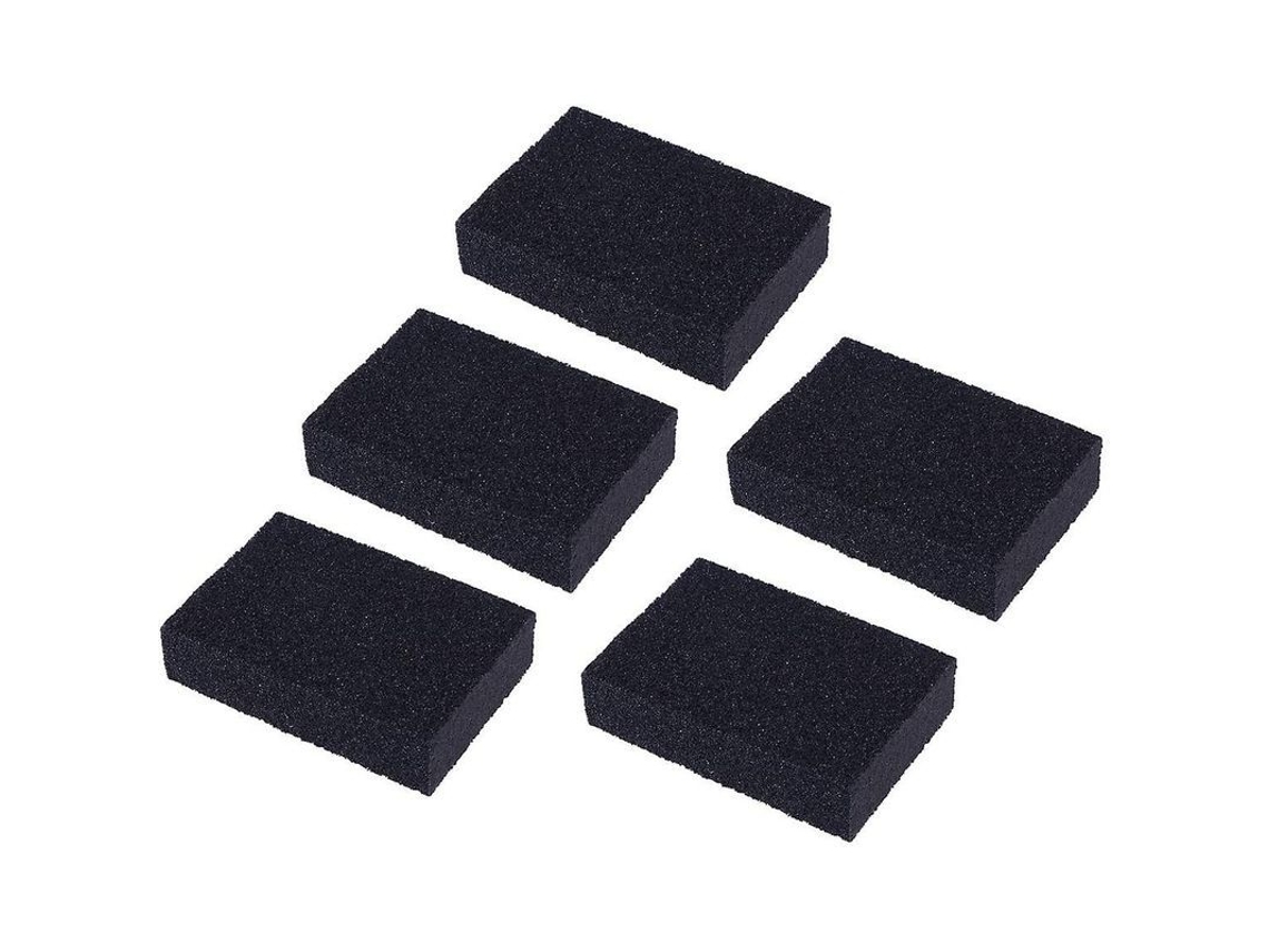 5 Esponjas De Limpeza De Corindão Nano Para Cozinha, Banheiro, Panelas, Frigideiras, Pia E Utensílios, Preto