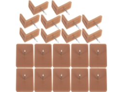 Yardenfun 20 Peças De Corrediças Para Gavetas, Pregos Para Gavetas De Cômoda, Corrediças De Plástico Em Formato Quadrado