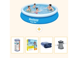 Bestway Piscina Bestway Fast Set Redonda - 244x61 Cm - 5-peças S50