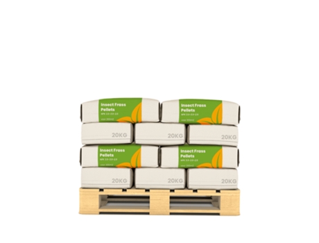 Mealworm Frass - Granulado de Fertilizante de Inseto (20x 400kg – para 4000m2) - Organifer