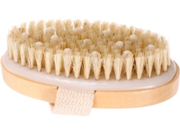 Escova De Banho Para Massagem Corporal Em Bambu E Borracha Remover Células Mortas Revitalizar A Pele