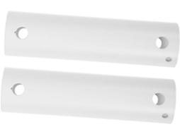 Conjunto De 2 Hastes Extensoras Ferro Branco Para Ventilador Teto,