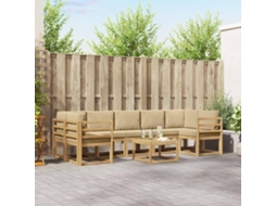 Vidaxl Conjunto De Sofás Para Exterior 6 Pcs