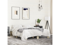 Vidaxl Estrutura De Cama 150x200 Cm Derivados Madeira/metal