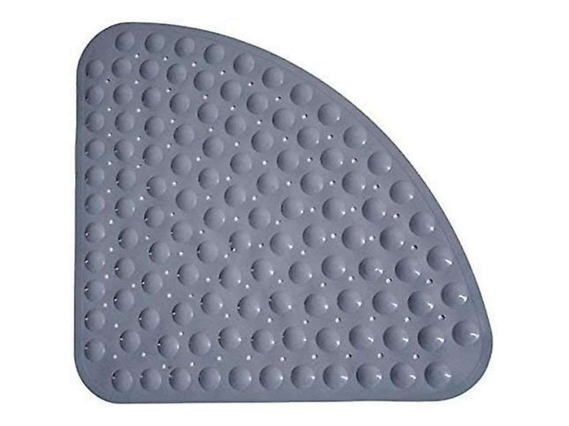 2026 tapete de Ducha Antideslizante Cuadrante Con Ventosas Antibacterial Lavable a Máquina 54x54cm Gris