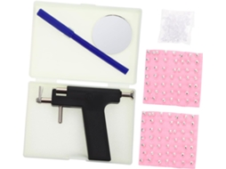 Kit De Perfuração De Orelha E Umbigo Em Aço Inoxidável Preto.