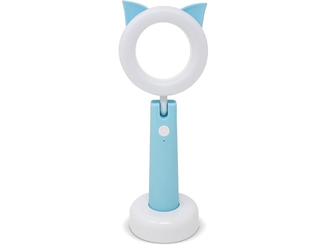 2026 lâmpada de Escritório Animal Led para Crianças com 3 Modos, Regulável, Usb e Temporizador de Desligamento Automático (gato Azul)