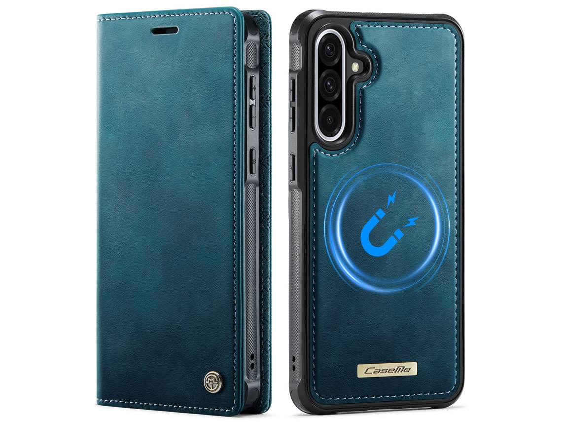 Capa Para Celular Com Compartimento Para Cartão Sim, Capa De Couro Antifurto E Antifraude (2 Em 1)azul - Iphone 17 E